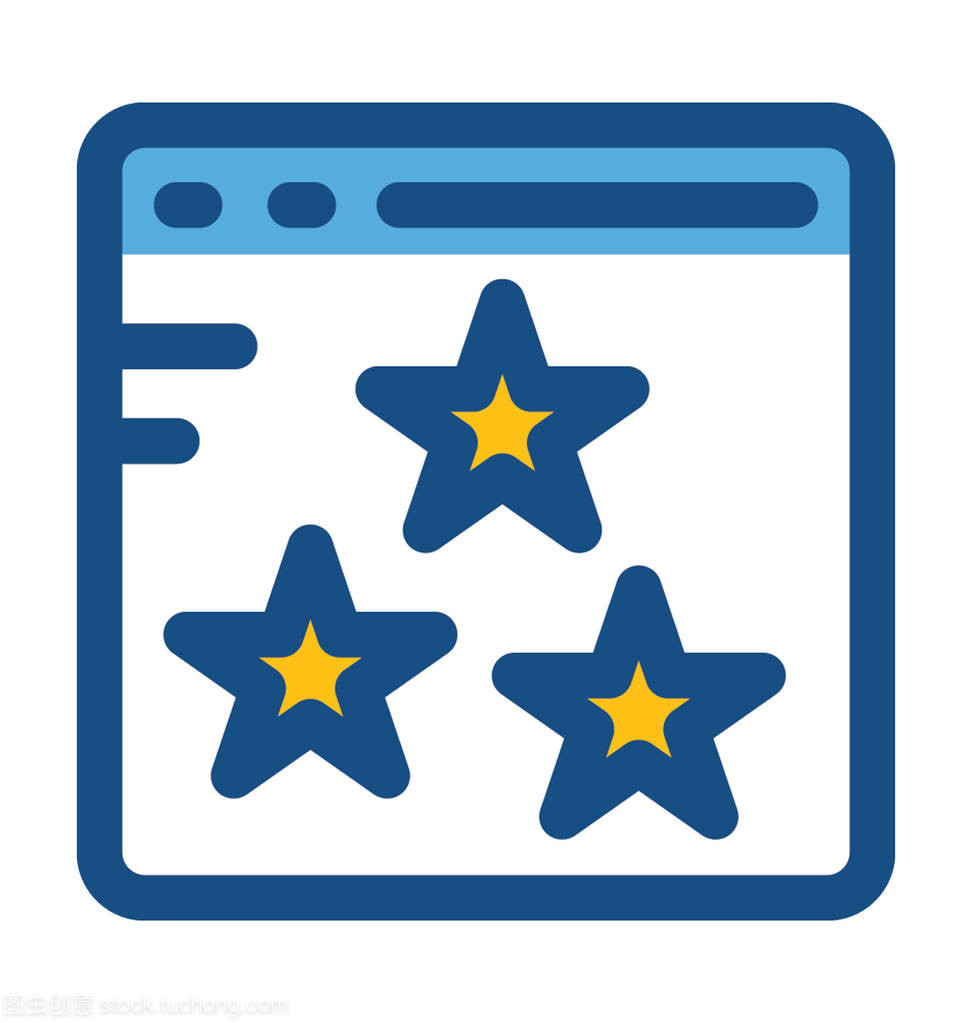 網(wǎng)站排名彩色矢量圖標